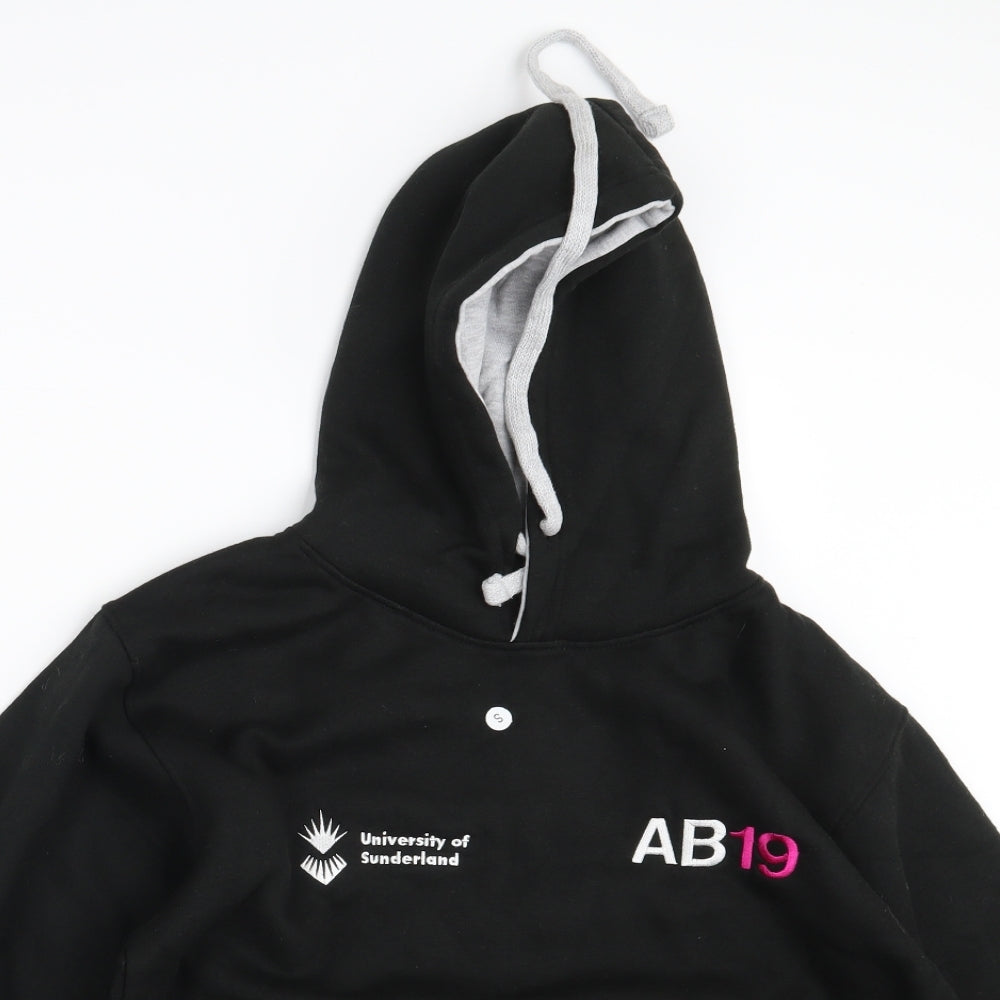 Uneek Womens Black   Pullover Hoodie Size S  - University of Sunderland