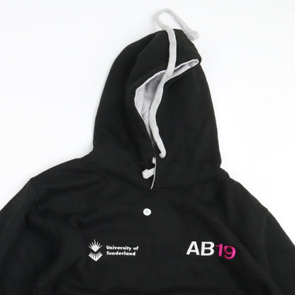 Uneek Womens Black   Pullover Hoodie Size S  - University of Sunderland