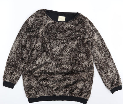 Womens UK Size 14 NEXT Brown Pullover Jumper