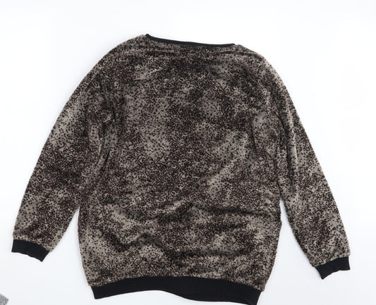 Womens UK Size 14 NEXT Brown Pullover Jumper