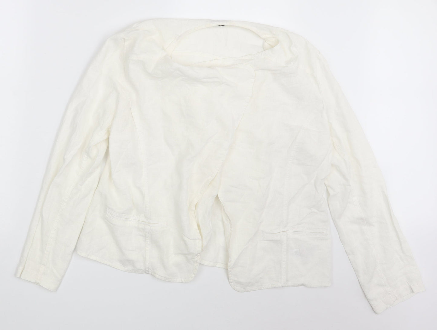 George Womens Ivory   Jacket Blazer Size 14