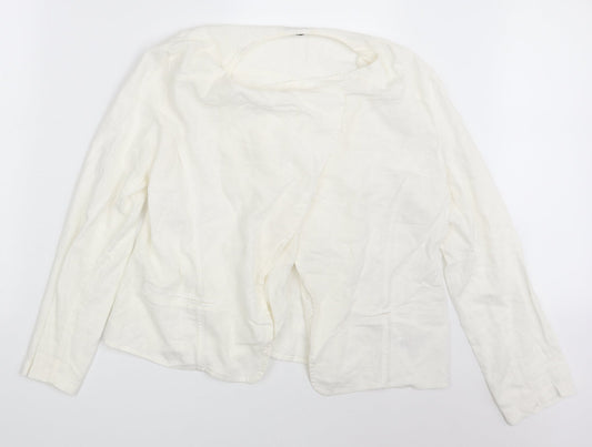 George Womens Ivory   Jacket Blazer Size 14
