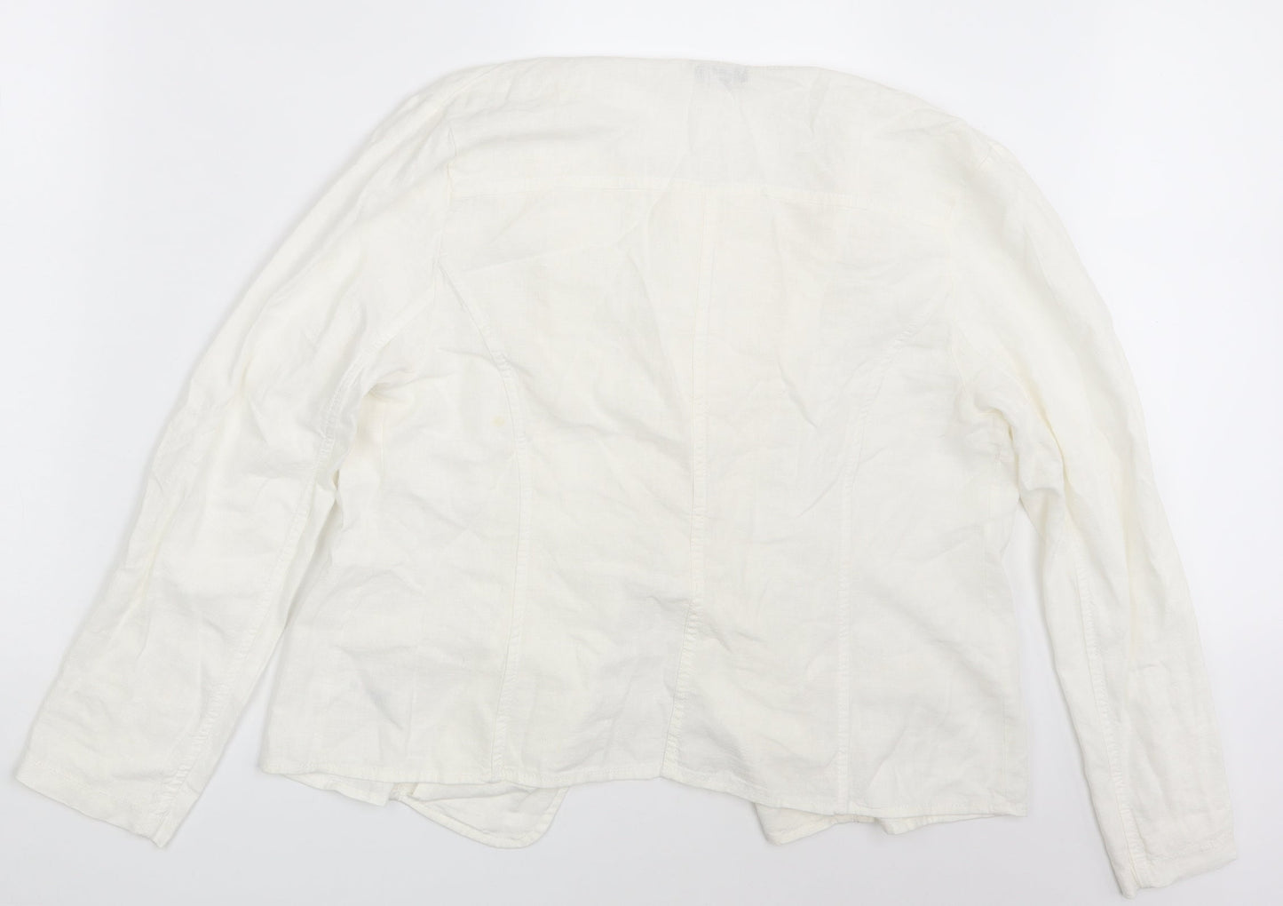 George Womens Ivory   Jacket Blazer Size 14