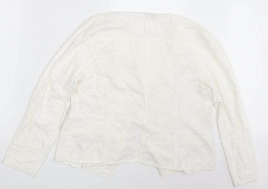 George Womens Ivory   Jacket Blazer Size 14
