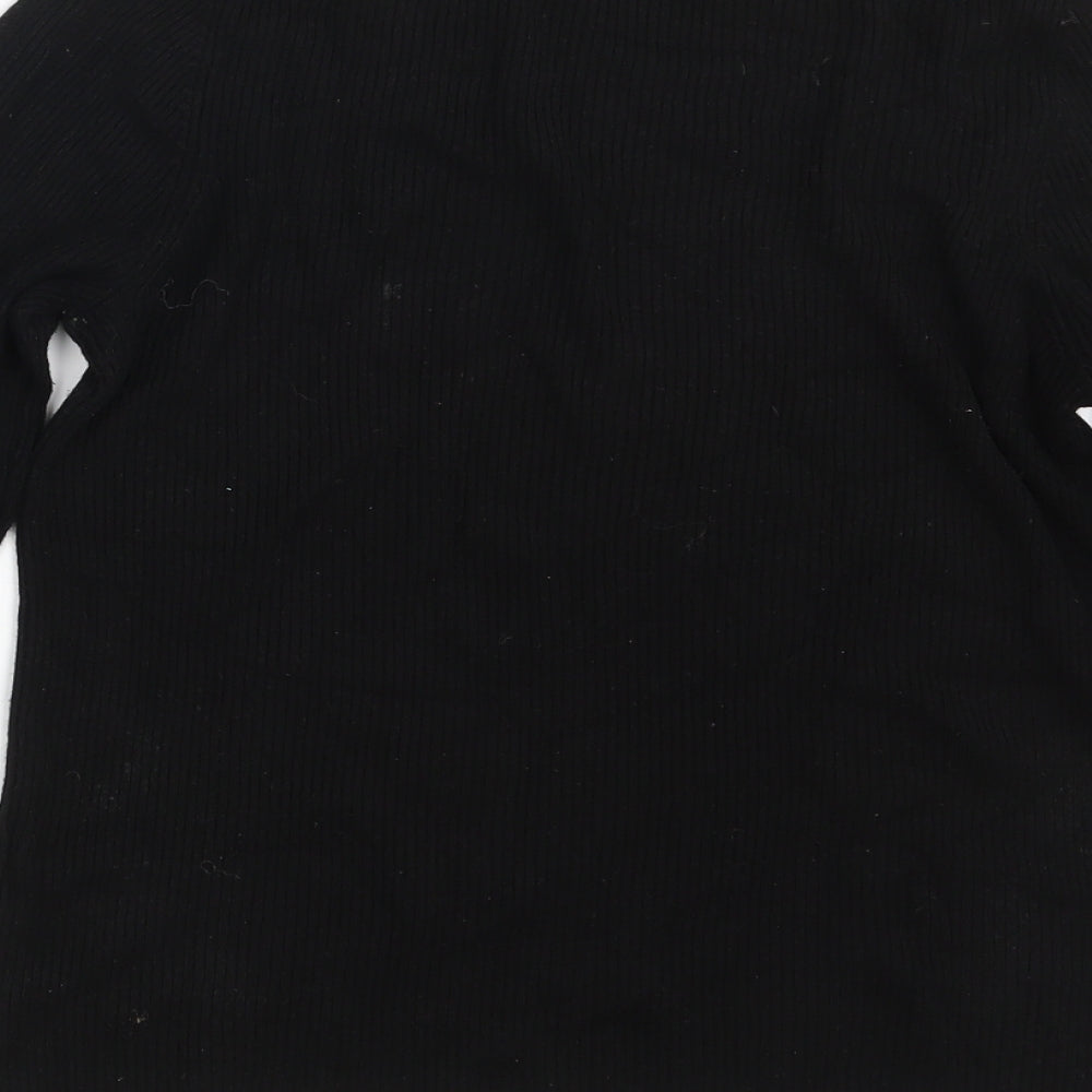 Womens UK Size 14 Miss Selfridge Black Pullover Jumper