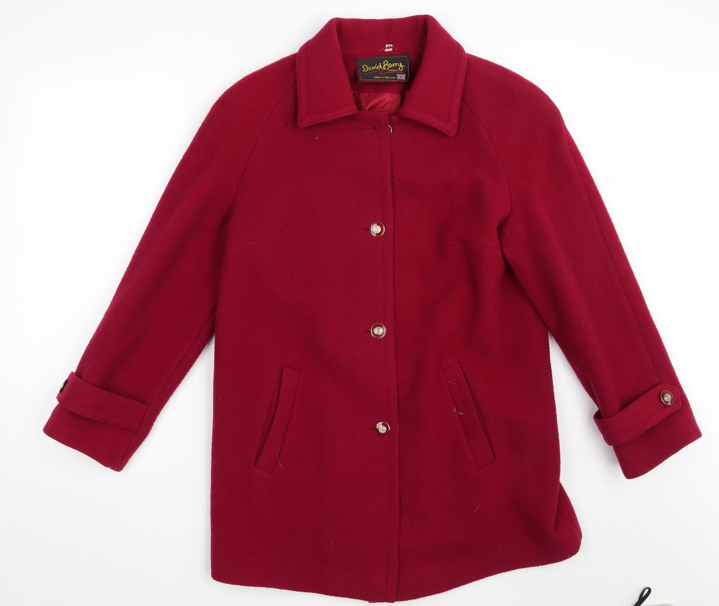 David Bury Womens Pink   Overcoat Coat Size 12