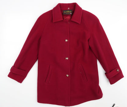 David Bury Womens Pink   Overcoat Coat Size 12