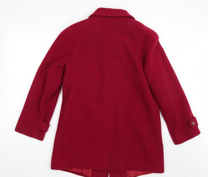 David Bury Womens Pink   Overcoat Coat Size 12