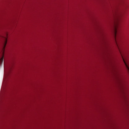 David Bury Womens Pink   Overcoat Coat Size 12