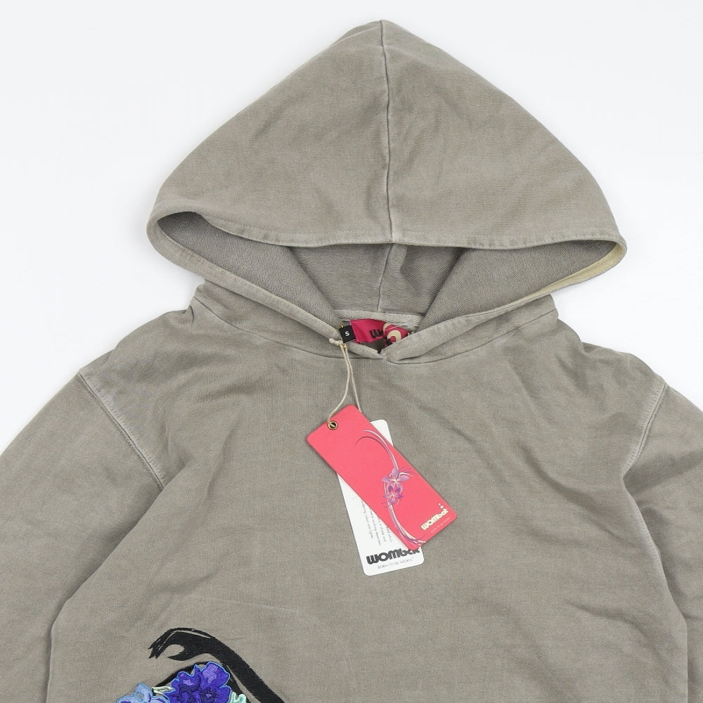 WOMbat Womens Brown   Pullover Hoodie Size S