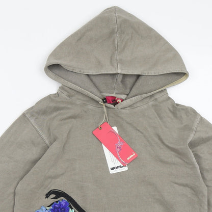 WOMbat Womens Brown   Pullover Hoodie Size S