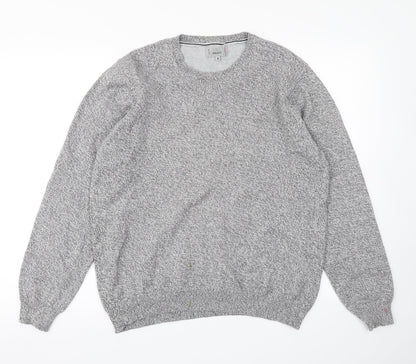 M&S Collection Mens Grey  Knit Pullover Jumper Size M