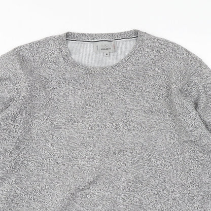 M&S Collection Mens Grey  Knit Pullover Jumper Size M