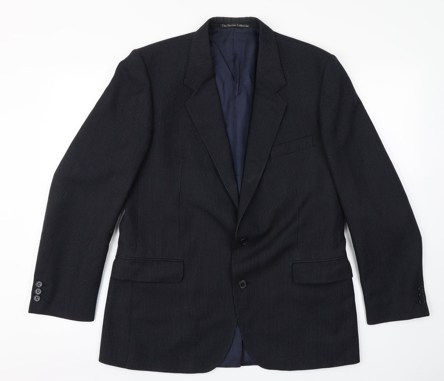 Mens UK Size 42 The Burton Collection Regular Blue Suit Jacket