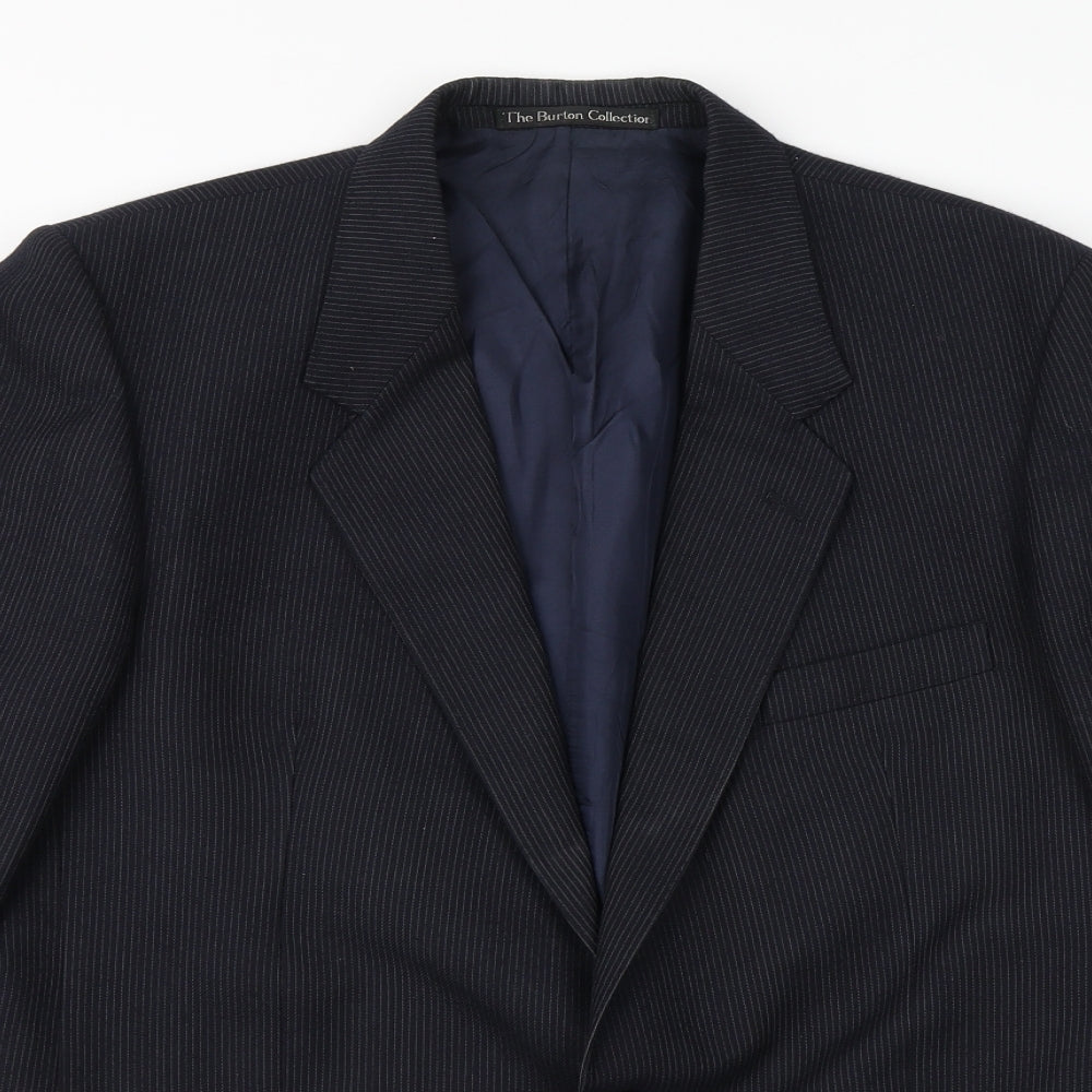Mens UK Size 42 The Burton Collection Regular Blue Suit Jacket