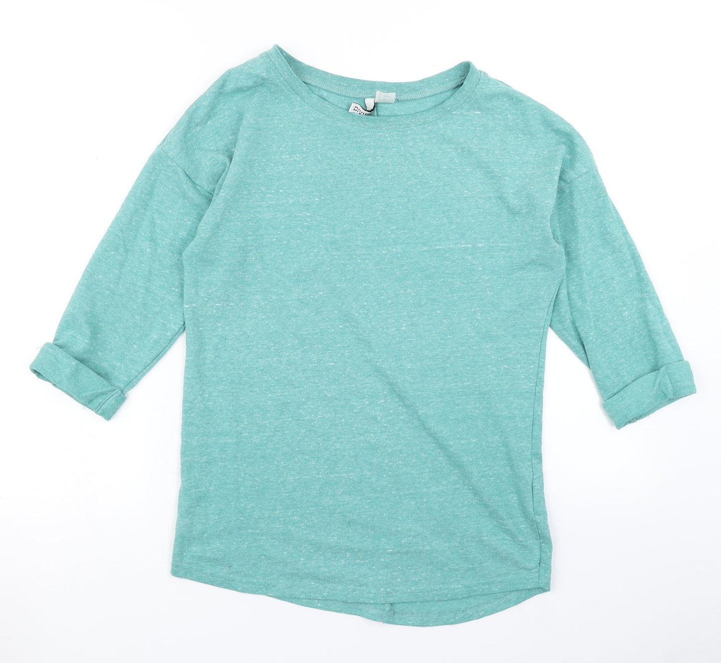 Womens UK Size XS Divided Blue Basic T-Shirt