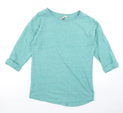 Womens UK Size XS Divided Blue Basic T-Shirt