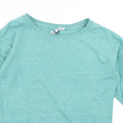 Womens UK Size XS Divided Blue Basic T-Shirt