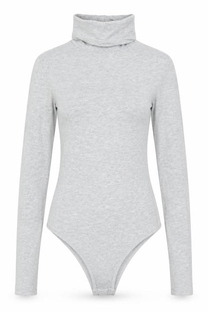 Womens UK Size 6 PRETTYLITTLETHING One-Piece Grey Bodysuit