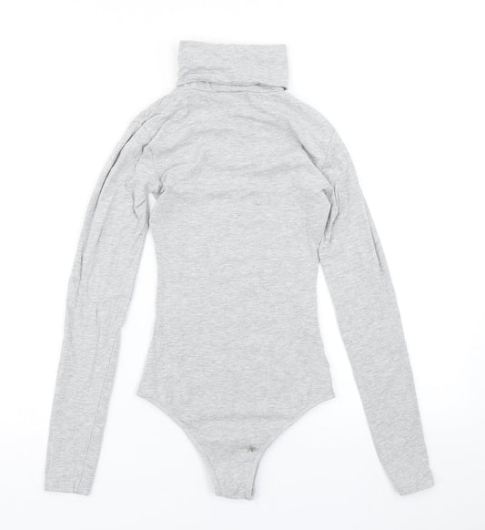 PRETTYLITTLETHING Womens Grey   Bodysuit One-Piece Size 6