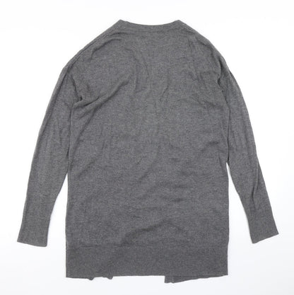 F&F Womens Grey  Knit Cardigan Jumper Size 6