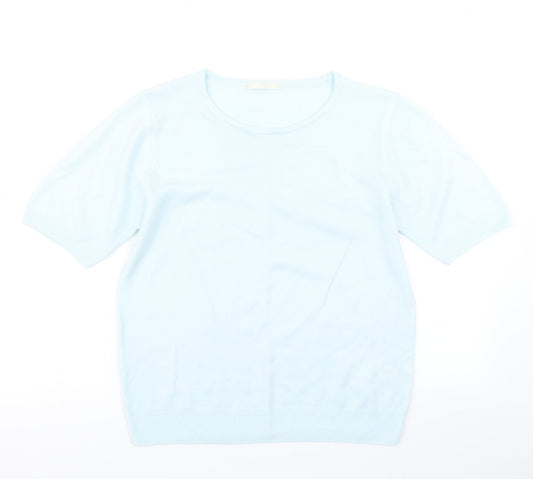Womens UK Size 14 Marks & Spencer Blue Pullover Jumper
