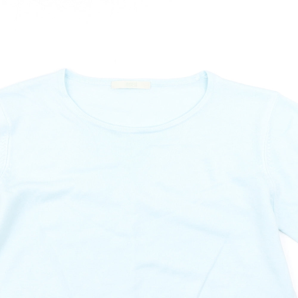 Womens UK Size 14 Marks & Spencer Blue Pullover Jumper