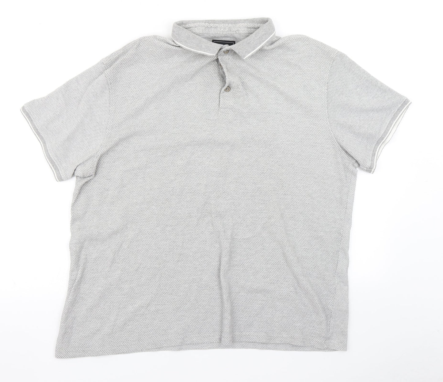 Peacocks Mens Grey    Polo Size XL