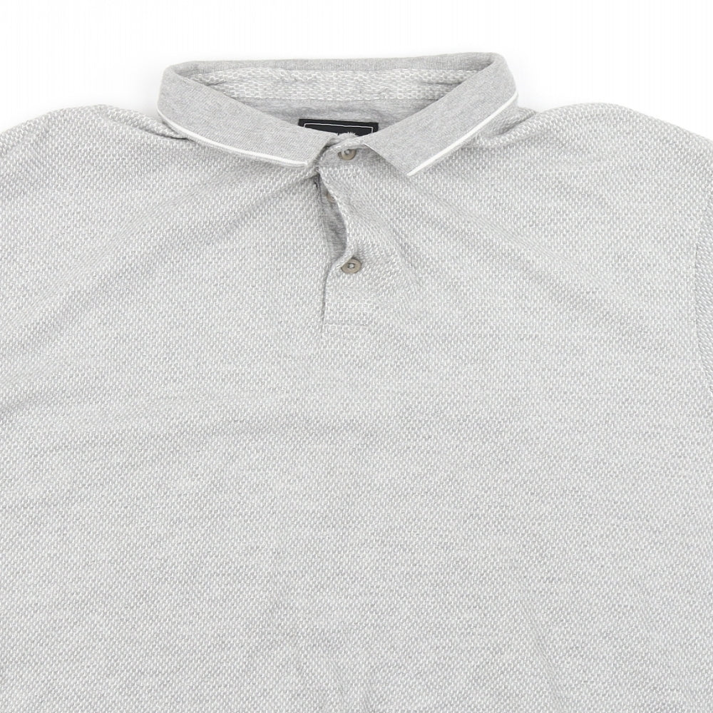 Peacocks Mens Grey    Polo Size XL