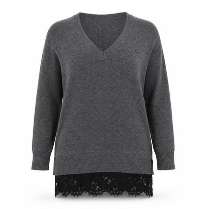 Womens UK Size 8 Topshop Grey Pullover Jumper