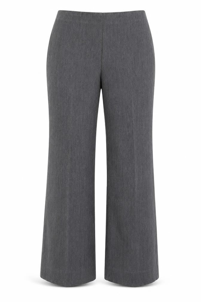 Front view of Papaya women’s grey dress pants trousers, size UK 10, 28-inch leg