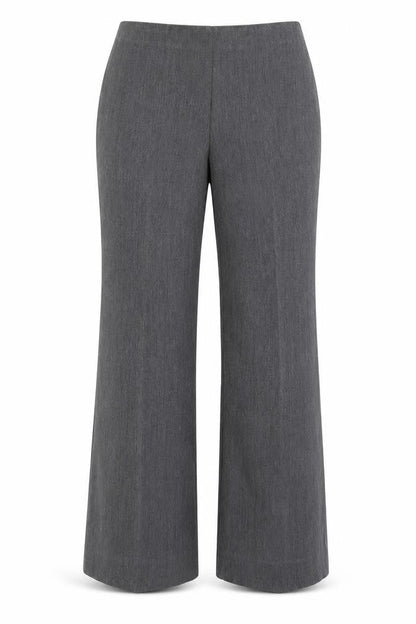 Front view of Papaya women’s grey dress pants trousers, size UK 10, 28-inch leg