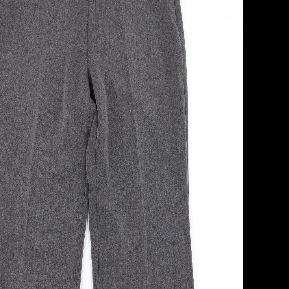 Womens UK Size 10 Papaya Regular Fit Dress Pants Grey Trousers