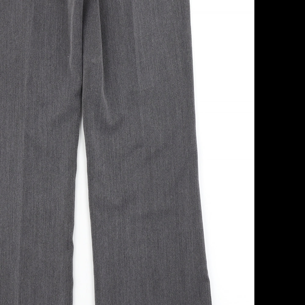 Womens UK Size 10 Papaya Regular Fit Dress Pants Grey Trousers