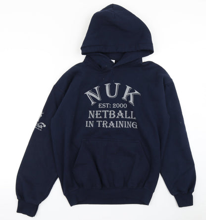 Gildan Womens Blue   Pullover Hoodie Size M