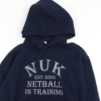 Gildan Womens Blue   Pullover Hoodie Size M