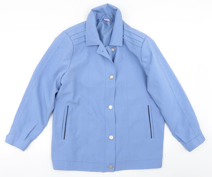 Womens UK Size 16 Amalina Blue Overcoat