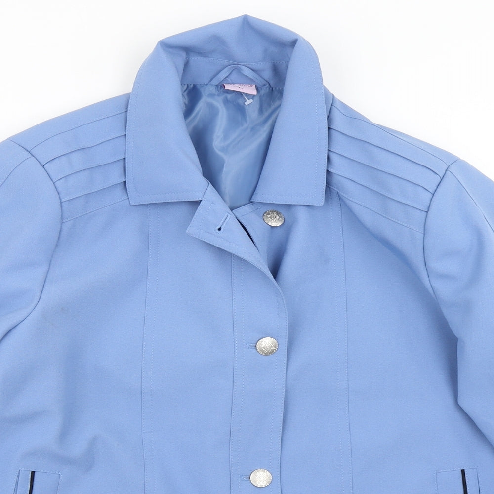 Womens UK Size 16 Amalina Blue Overcoat