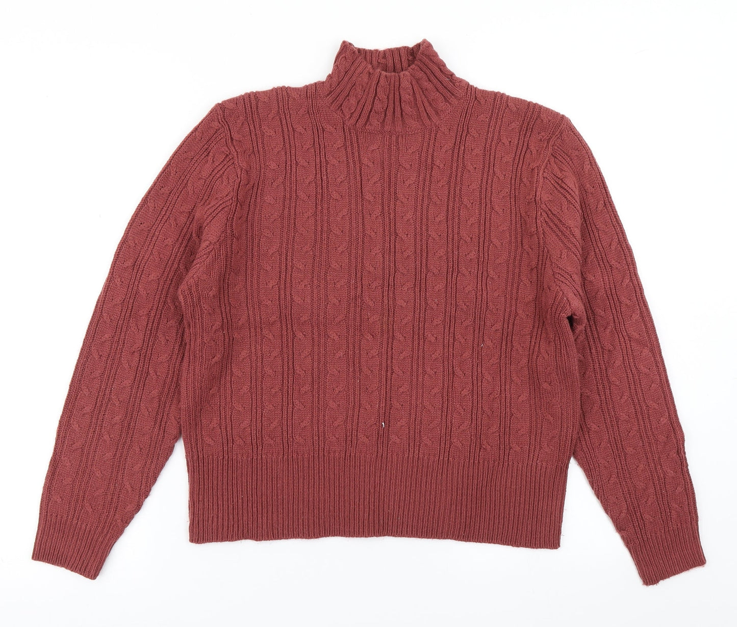 Womens UK Size M Joie de Vivre Brown Pullover Jumper