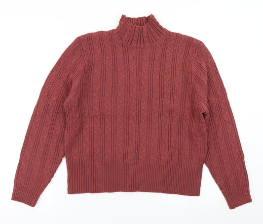 Womens UK Size M Joie de Vivre Brown Pullover Jumper