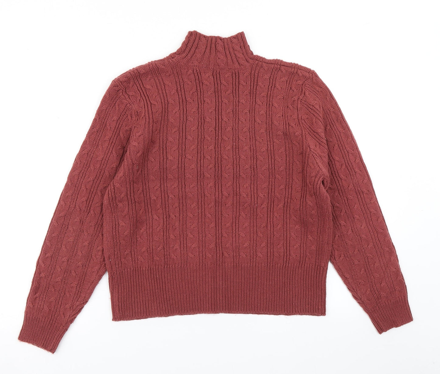 Womens UK Size M Joie de Vivre Brown Pullover Jumper