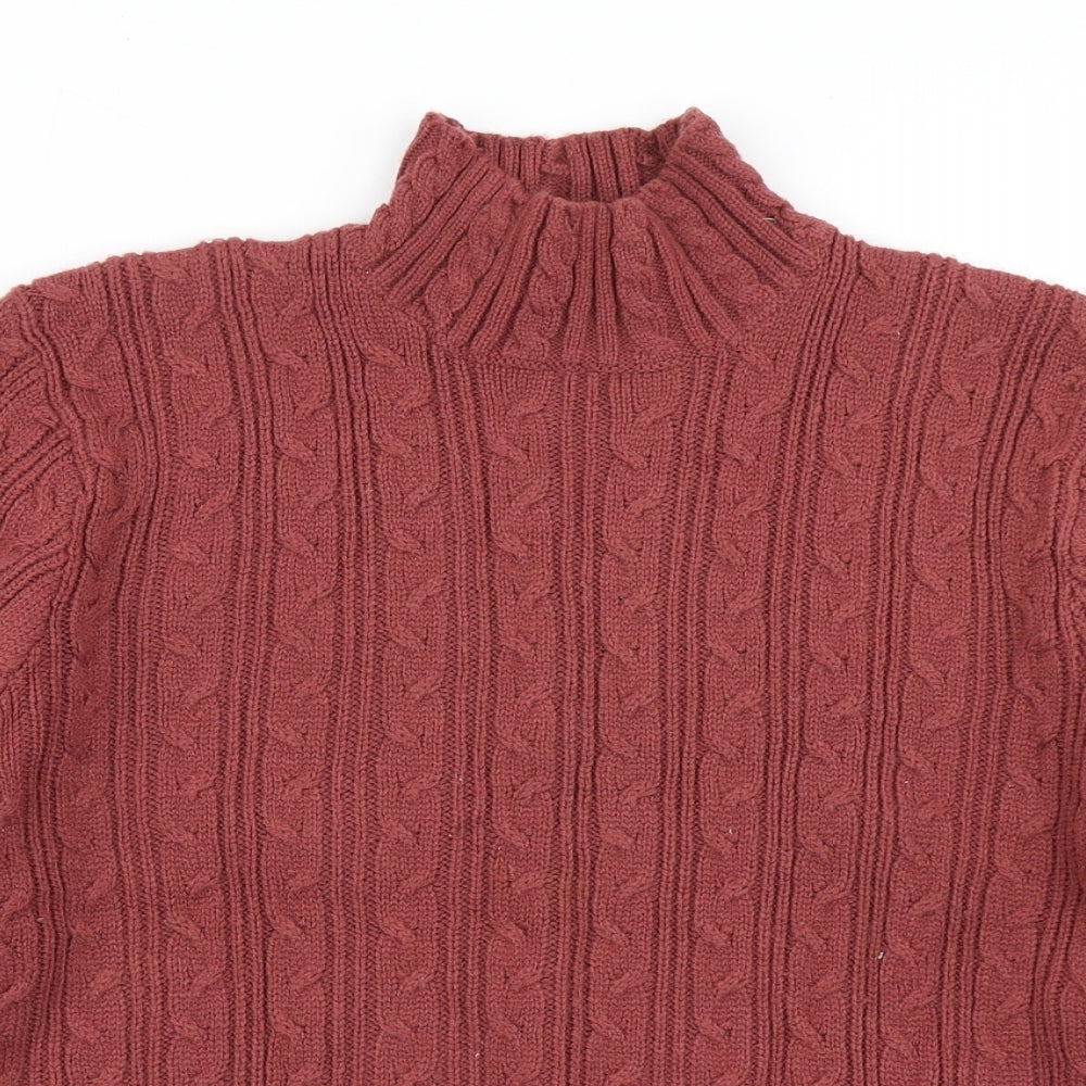 Womens UK Size M Joie de Vivre Brown Pullover Jumper