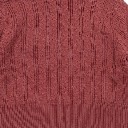 Womens UK Size M Joie de Vivre Brown Pullover Jumper