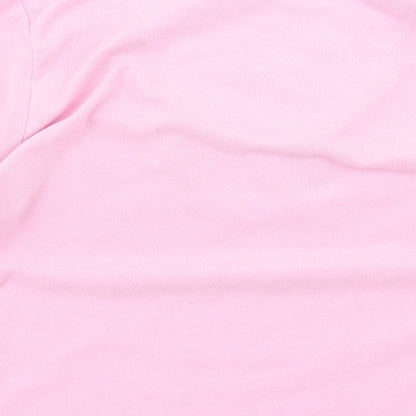 Secret Possesions Womens Pink Solid Fleece Top Pyjama Top Size M