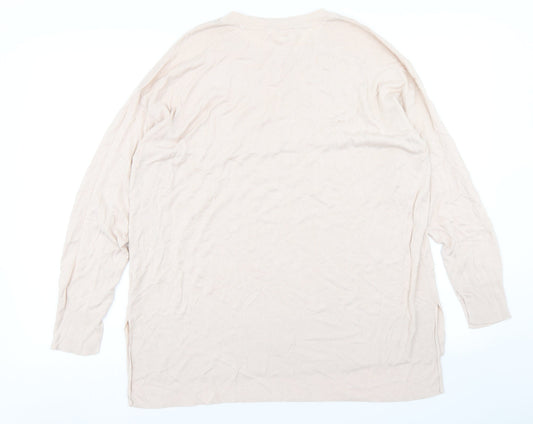 Womens UK Size L H&M Beige Pullover Jumper