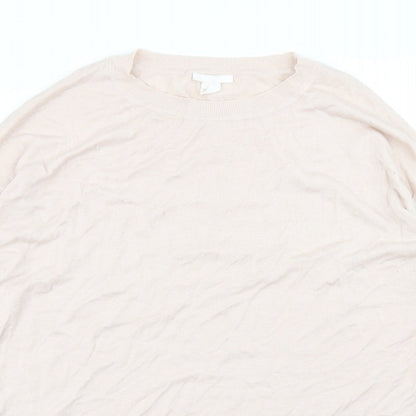 Womens UK Size L H&M Beige Pullover Jumper