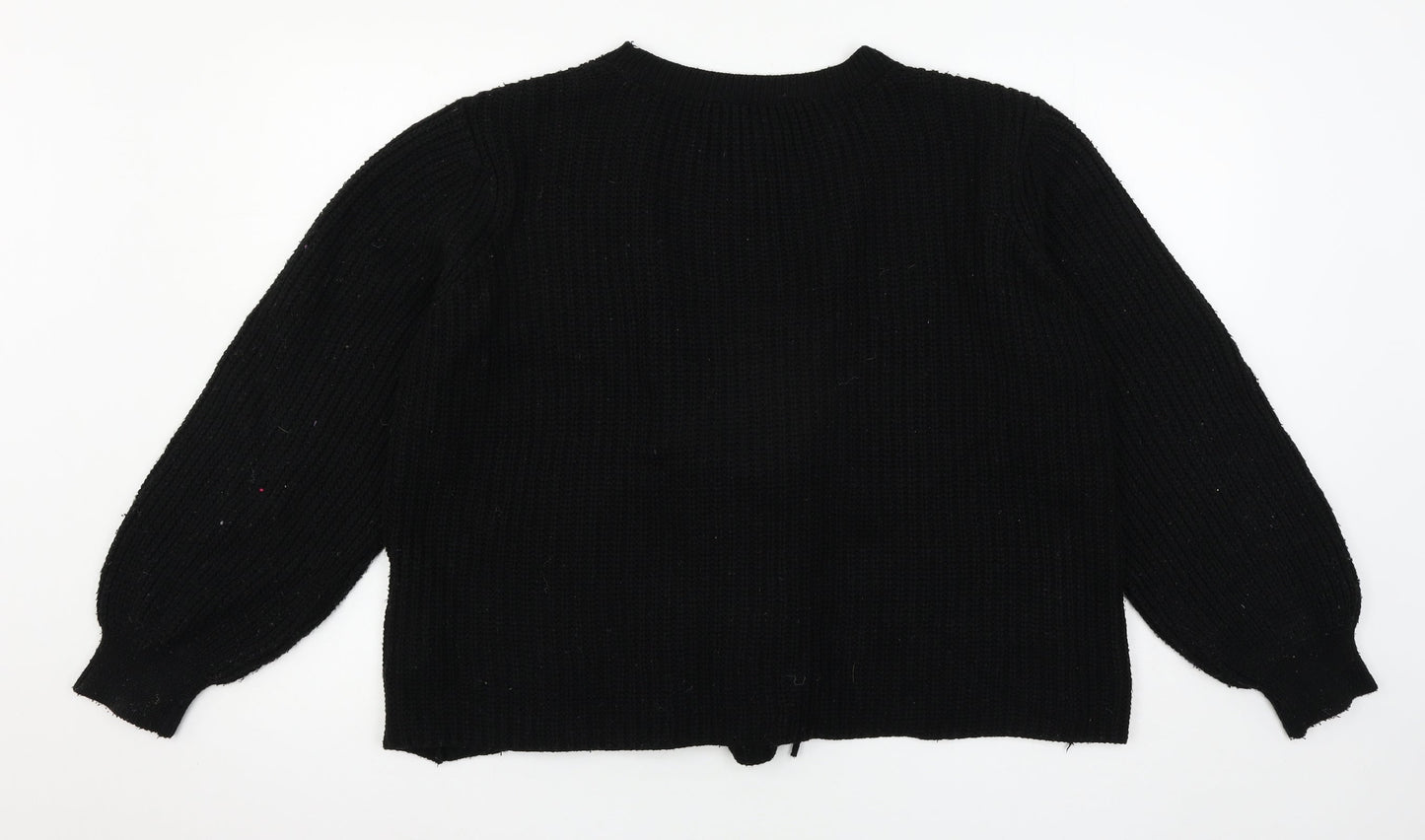Primark Womens Black  Knit Pullover Jumper Size 14