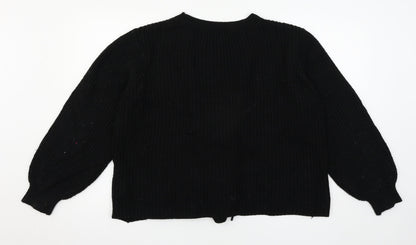 Primark Womens Black  Knit Pullover Jumper Size 14