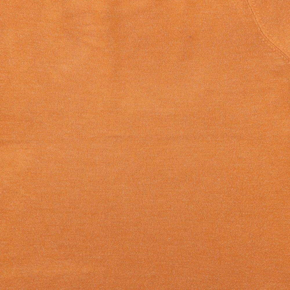 Womens UK Size 16 Soon Orange Pullover Jumper