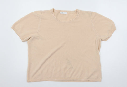Womens UK Size 18 Marks and Spencer Pink Basic T-Shirt